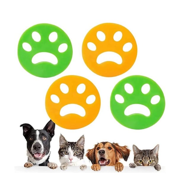 Nevenka 4Pcs Pet Hair Remover Reuseable for Laundry Washing Machine