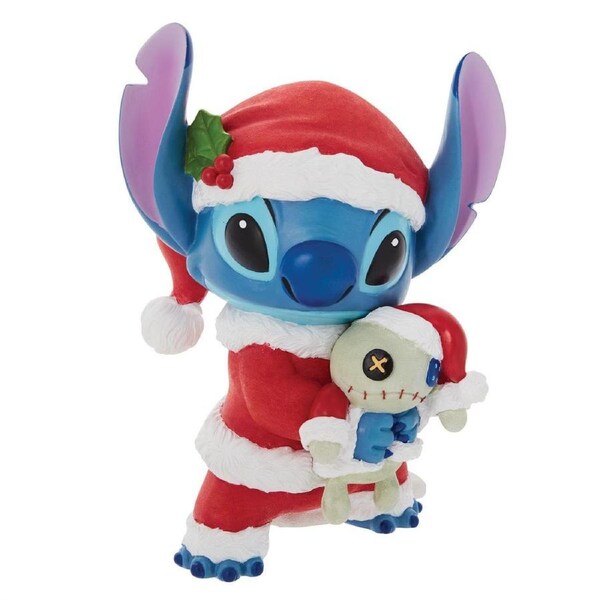 Disney Showcase Santa Stitch with Scrump 18cm