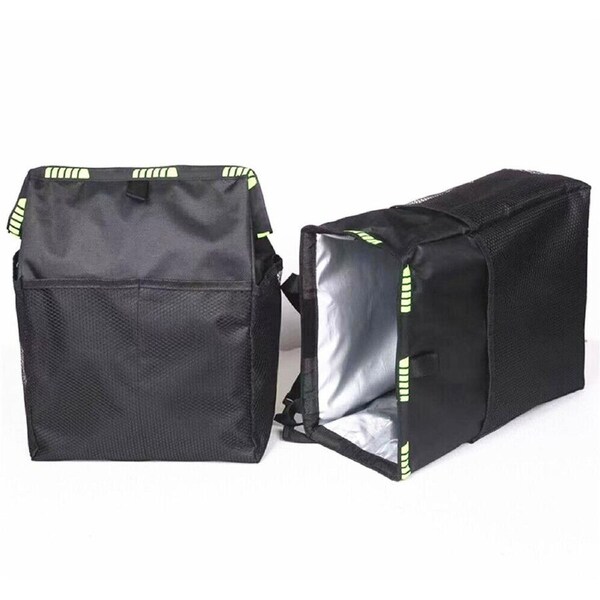 Waterproof Car Trash Can Bin Waste Basket Storage Garbage Seat Organizer Bag Box