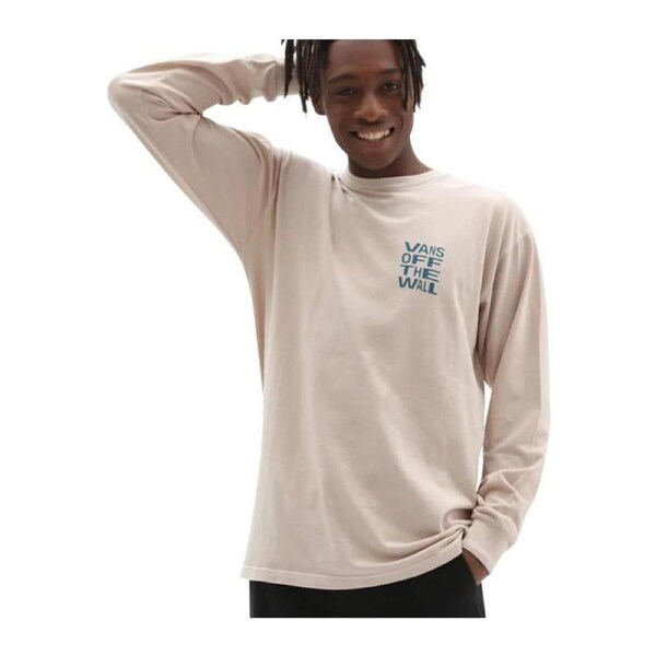 Vans Mens Have A Trip Long Sleeve T-shirt Top - Oatmeal S