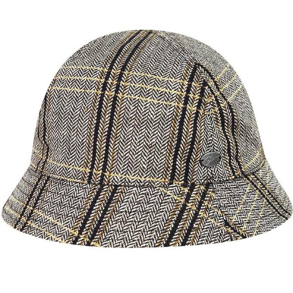 Bailey Mens Kensett Bucket Hat Water-Repellent For Autumn/Winter - Black Stripe L
