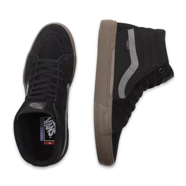 Vans Mens BMX SK8-HI Shoes High Top Runners Sneakers Skate - Black/Dark Gum US 6