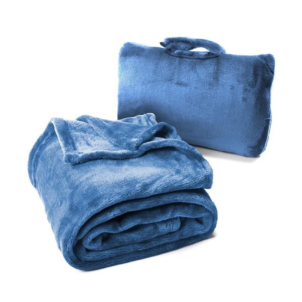 Cabeau Fold 'N Go Blanket - Royal Blue BLFG2085