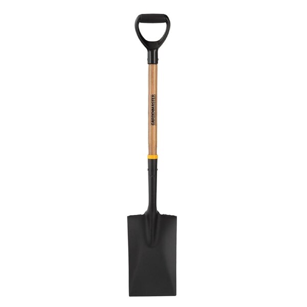 Gardenmaster Spade Poly D Wood Short Handle Steel Blade Garden Soil Digging