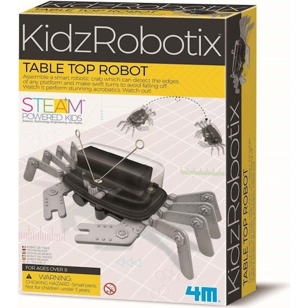 4M KidzRobotix Table Top Robot Crab Build/Play Kids DIY Build Learning Toy 8y+