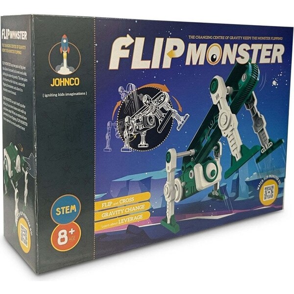 Johnco Flip Monster Gravity Robot Build/Play Scientific Kids Learning Toy 8y+