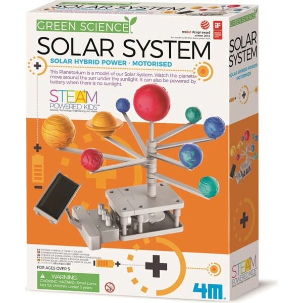 4M Green Science Solar System Educational Kids/Toddler Fun Activity Toy 5y+