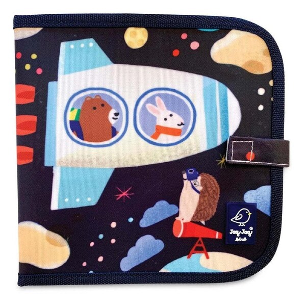 Jaq Jaq Bird Doodle It & Go Erasable Book Spaceships Kids Art Activity Kit 3y+