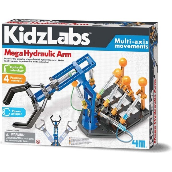 4M KidzLabs Mega Hydraulic Arm Educational Kids/Toddler Fun Activity Toy 8y+