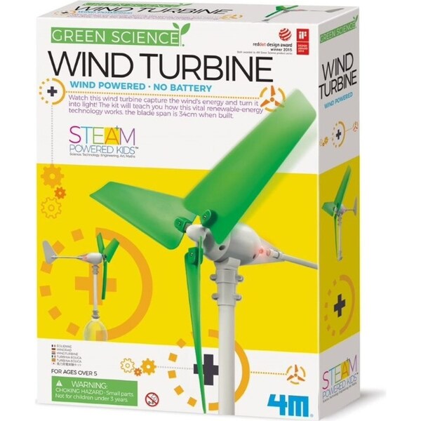 4M Eco Engineering Wind Turbine Educational Kids/Toddler Fun Activity Toy 8y+