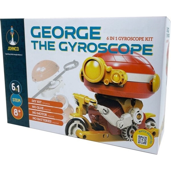 Johnco George The 6-in-1 Gyroscope DIY Kit No Motor/Glue Kids Learning Toy 8y+