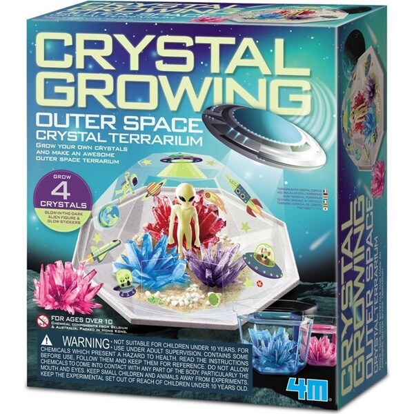 4M Crystal Growing Outer Space Crystal Terrarium Fun Educational Kids Toy 10y+