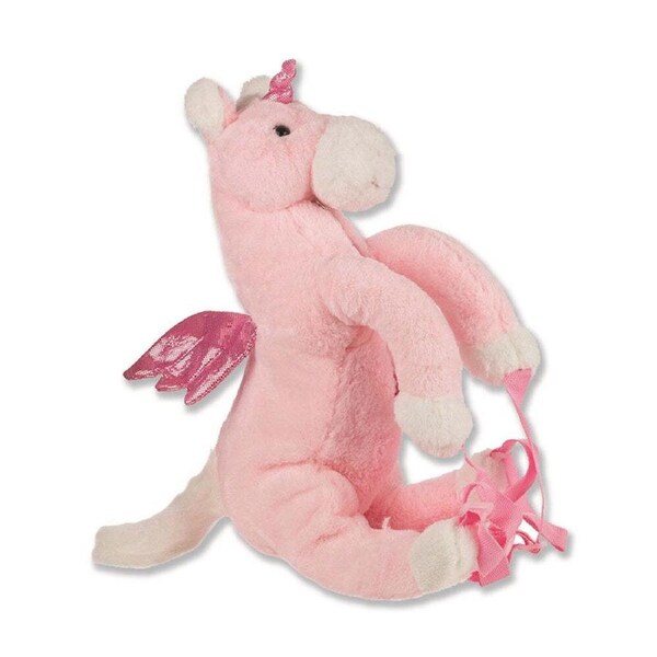 Johnco 34x45cm Unicorn Plush Backpack Kids/Toddler School/Travel Bag Pink 3y+