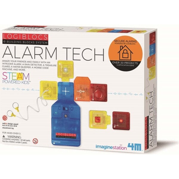 4M Logiblocs Alarm Tech Fun Educational Kids/Toddler Learning Activity Toy 5y+