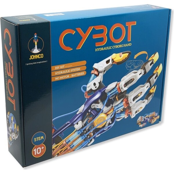 Johnco Cybot Hydraulic Cyborg Hand DIY Kit Wearable Kids Learning Fun Toy 10y+