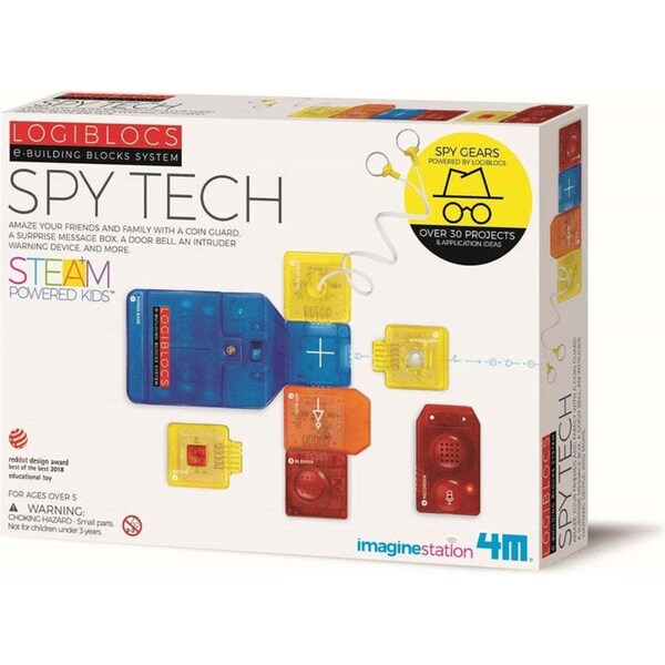 4M Logiblocs Spy Tech Fun Educational Kids/Toddler Learning Activity Toy 5y+
