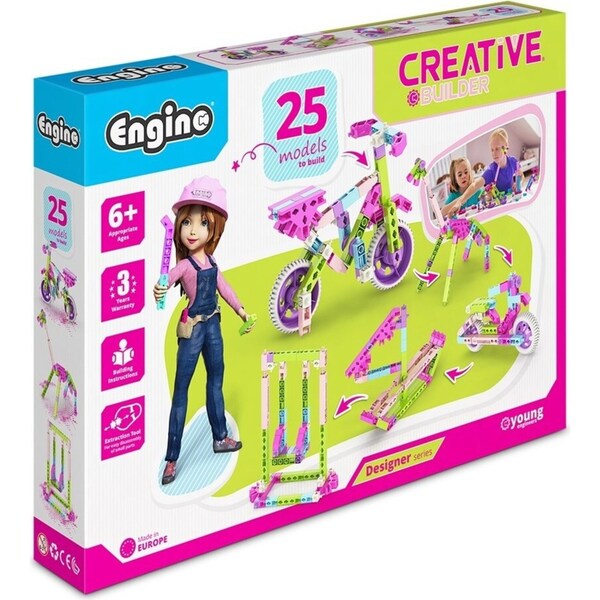 Engino Creative Builder Designer Models Set 25 Models Girl Kids Pretend Toy 6y+