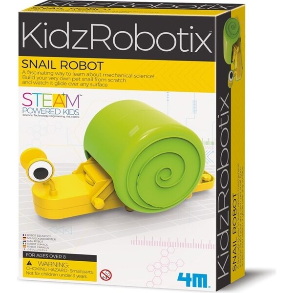 4M KidzRobotix Snail Mechanical Science Robot Glide Kids Learning Fun Toy 8y+