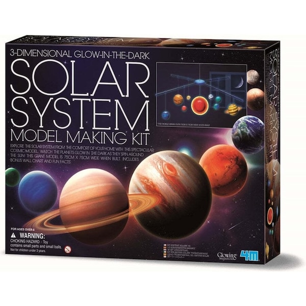 4M Solar System Mobile Kit Planets Bedroom Decor Kids/Toddler Activity Toy L 8y+