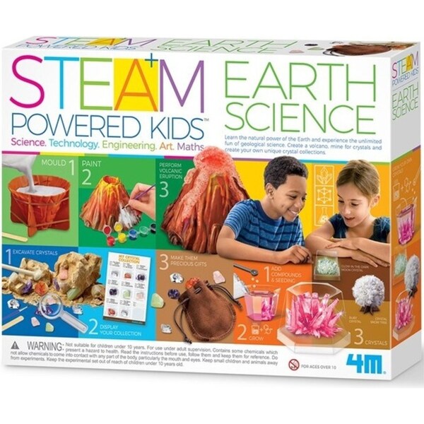 4M Steam Powered Kids Earth Science Educational Kids/Toddler Activity Toy 10y+
