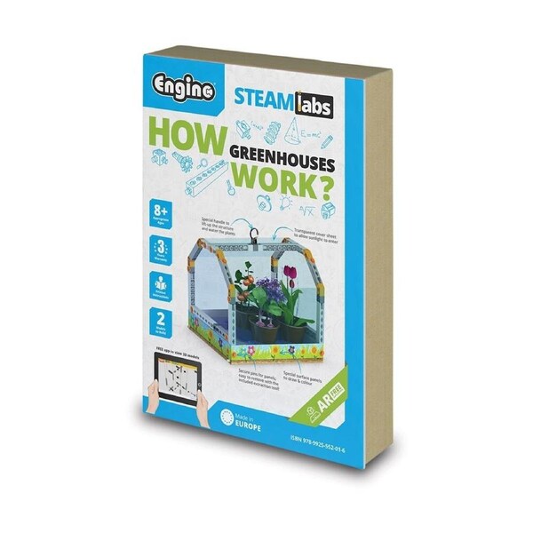 Engino STEAM Labs How Greenhouses Work Snap-on Kids Experiment Learning Toy 8y+