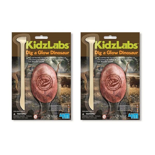 2x 4M Dig a Glow Dinosaur S Educational Kids/Toddler Learning Activity Toy 5y+