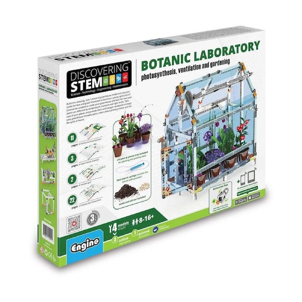 Engino Discovering STEM Botanic Laboratory Build/Create Kids Learning Toy 8y+