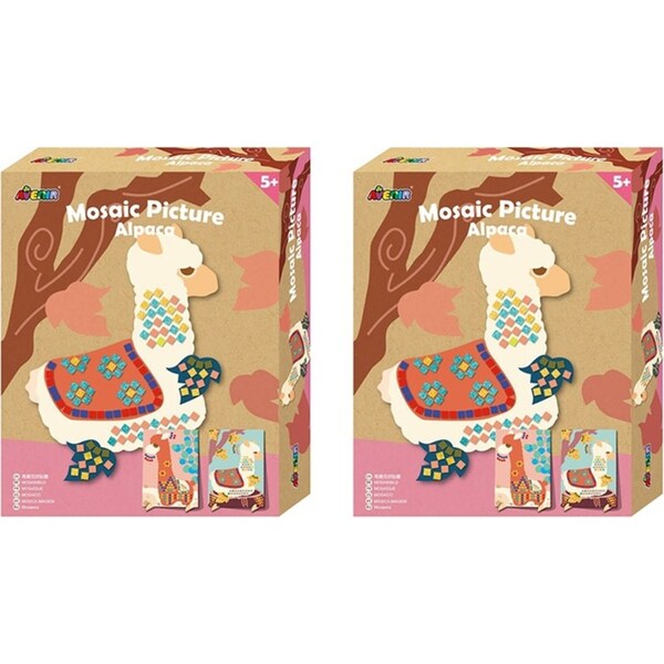 2x Avenir Mosaic Picture Alpaca Creative Art/Craft Kids/Children Activity 3y+