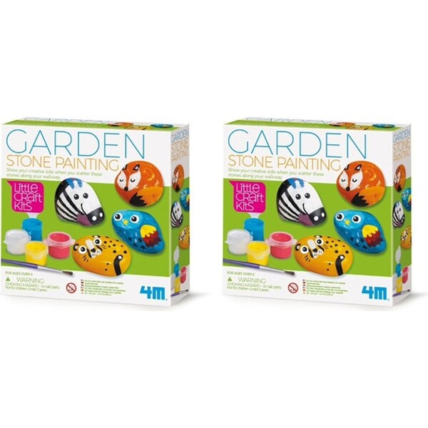 2x 4M Little Craft Garden Stone Painting Kids/Children Colouring Art Toy 5y+