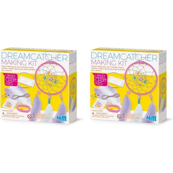 2x 4M Little Craft Make Your Own Dream Catcher Making Kit Kids Activity Toy 5y+