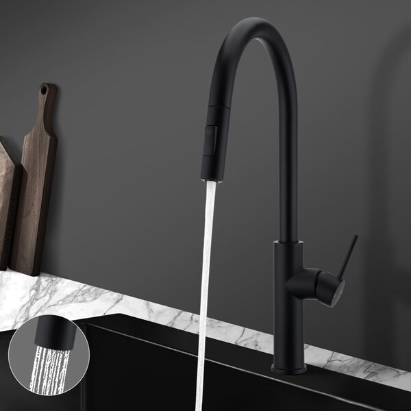 ACA Kitchen Tap 360 degree Swivel Kitchen Sink Pull Out Mixer Tap Brass Faucets Watermark&WELS