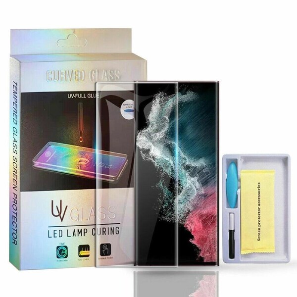 For Samsung Galaxy S22+/S22 Plus 5G UV Liquid Gel Tempered Glass Screen Protector Guard - 1 PCS