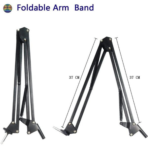 Microphone Arm Stand Heavy Duty Table Boom Arm Pop Filter Suspension Streaming Singing