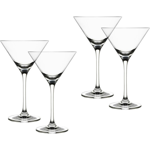 4pc Ecology Classic 210ml Martini Glasses Cocktail/Margarita Drinkware Set Clear