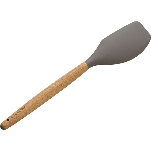 Ecology Provisions 31.5cm Acacia & Silicone Spatula Cooking/Baking Utensil Grey