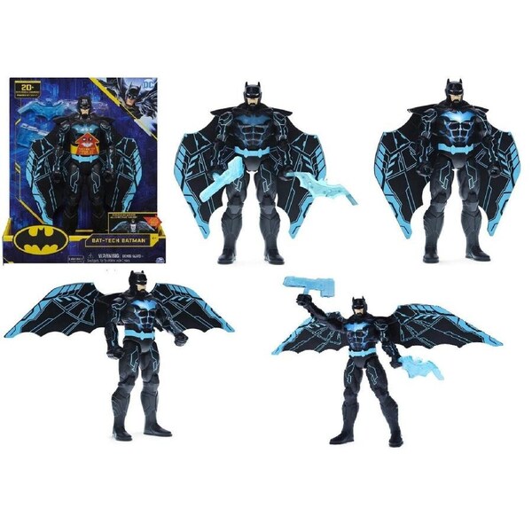 Batman 12 Inch Deluxe Figure Bat-Tech Ages 4+ Toy Play Robot Wings Gotham City