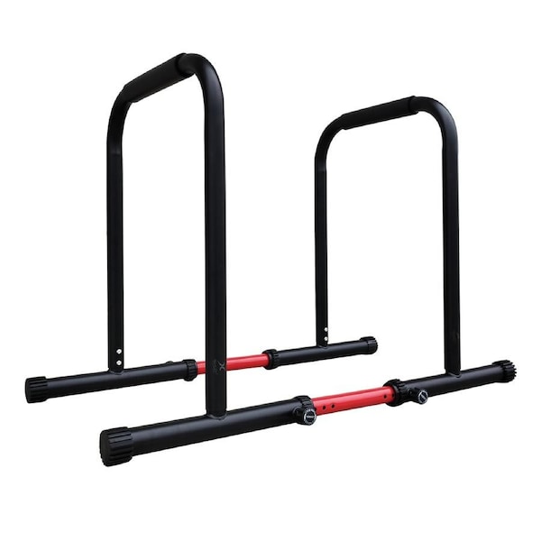 Width Adjustable Joint Parallel Bars - Dip Station & Chin-up Pull-up Push Up Bar
