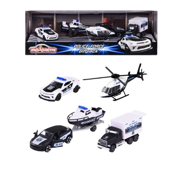 Majorette - Police Force 4 pieces Gift Pack