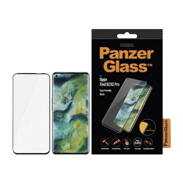 PanzerGlass Case Friendly Screen Protector/Cover For Oppo Find X2/X2 Pro Black