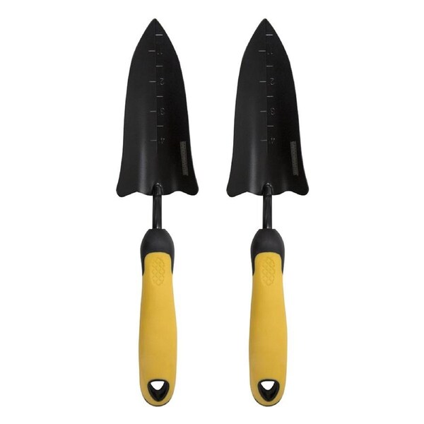 2x Gardenmaster Hand Bulb Trowel Soft Handle Transplanting/Re-Potting Plants