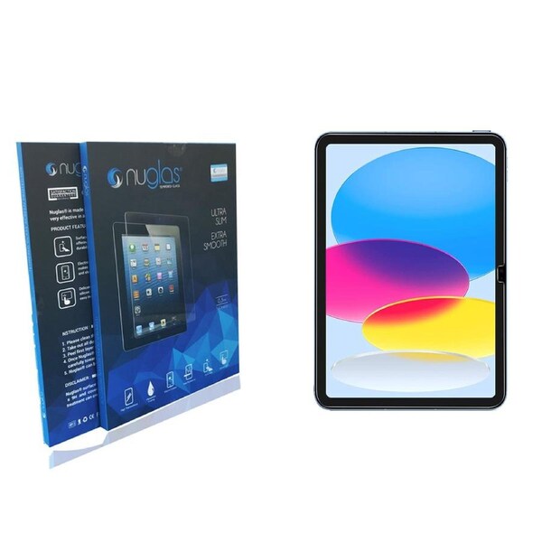 Nuglas Screen Protector Tempered Glass For iPad 10.9 10th Gen 2022 Crystal Clear 11th Gen 2025