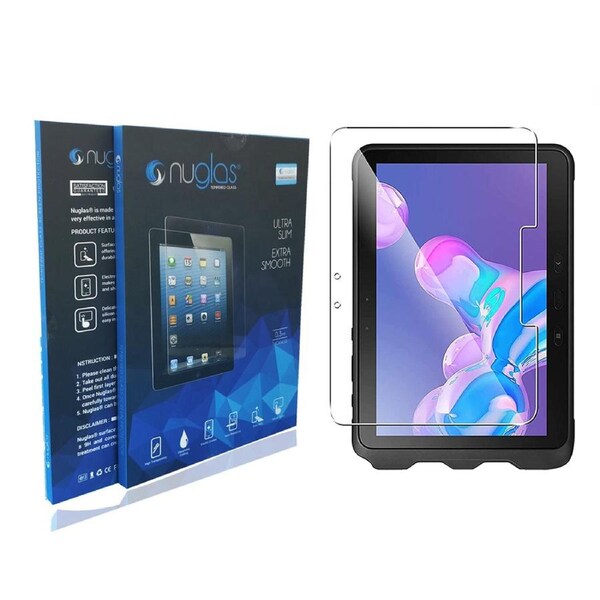 Nuglas Screen Protector Tempered Glass For Tablet Galaxy Tab Active 4 Pro Crystal Clear