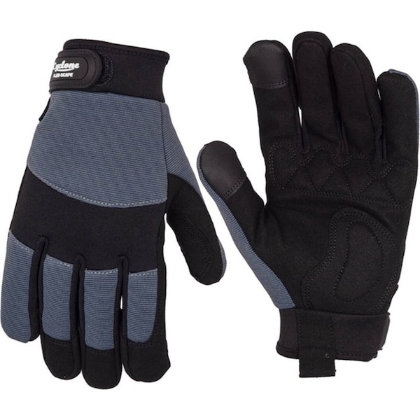 Cyclone Size Large Flexscape Gardening Gloves Synthetic Leather Grey/Black