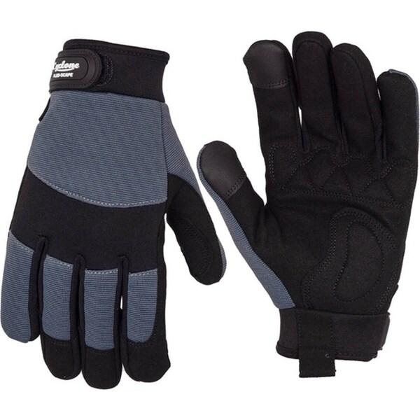 Cyclone Size XL Flexscape Gardening Gloves Synthetic Leather Grey/Black