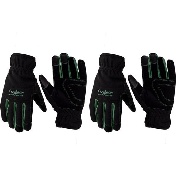 2x Cyclone Size XL Multi-Purpose Gardening Gloves Touch Screen Compatible
