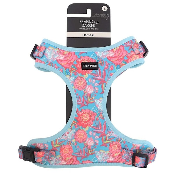 Frank Barker 52-82cm Adjustable Pet/Dog Harness Outdoor Chest Vest L Floral