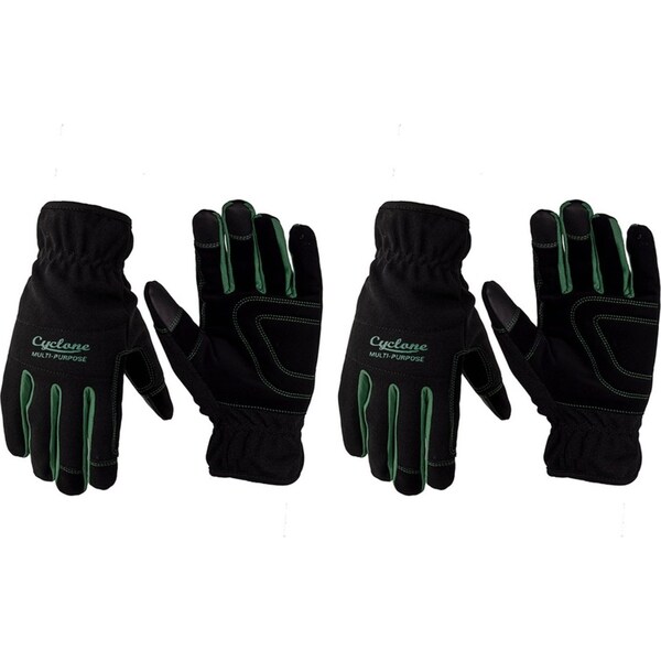 2x Cyclone Size Small Multi-Purpose Gardening Gloves Touch Screen Compatible