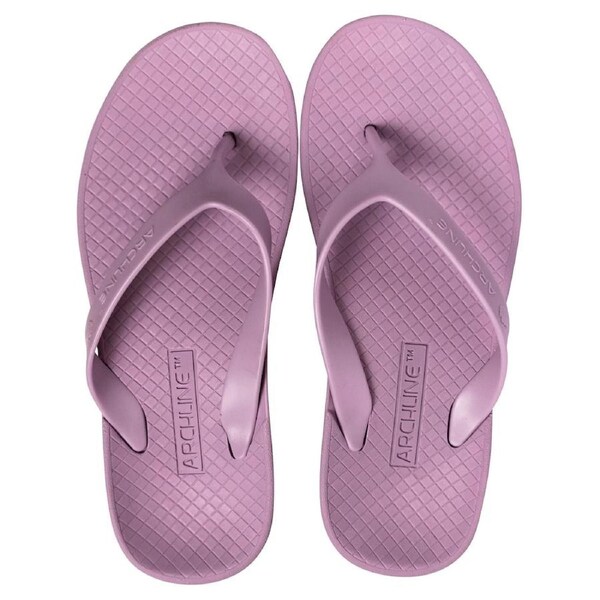 ARCHLINE Orthotic Flip Flops Thongs Arch Support Shoes Footwear - Lilac Purple EUR 41
