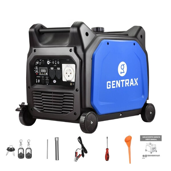 GENTRAX GT6600 Inverter Generator 6600W Max Pure Sine Remote Start Camping 2x 15A Outlets + 1x 30A Outlet