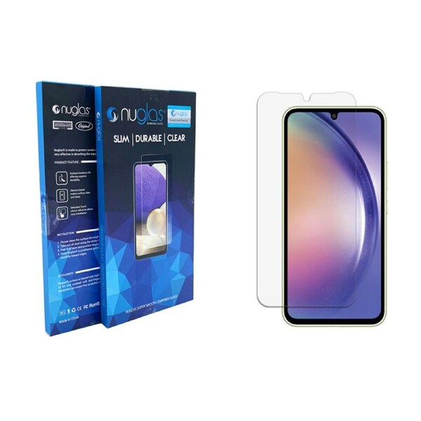 Nuglas Screen Protector Full Cover Flat Tempered Glass For Samsung Galaxy A34 5G